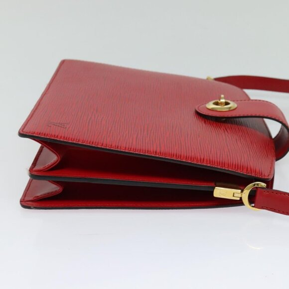 LOUIS VUITTON Epi Capuchin Shoulder Bag Red M52347 LV Auth - Picture 2 of 16